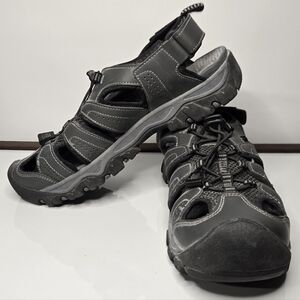 Eddie Bauer Sandal Mens Size 11 Stewart Fisherman Sport Gray Closed Toe Hiking